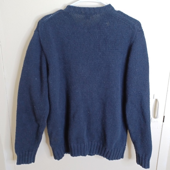 J.CREW Men's Cotton Knit Crewneck Sweater in Black. Size: Small - Picture 12 of 15